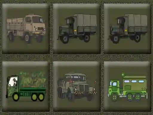 Spel Army Trucks Memory aanlyn