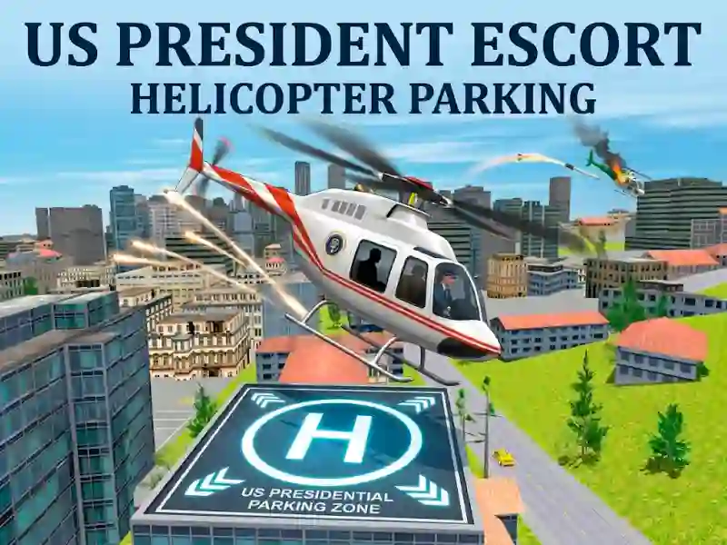Spel US President Escort Helicopter Parking aanlyn