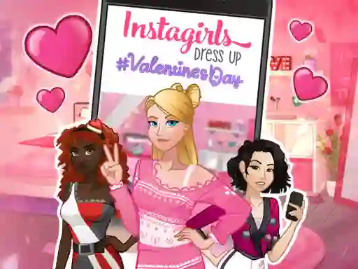 Spel Instagirls: Valentine Dress Up aanlyn