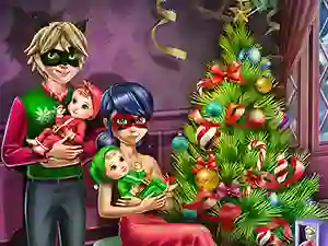 Spel Dotted Girl Family Christmas aanlyn