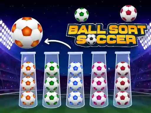 Spel Ball Sort Soccer aanlyn