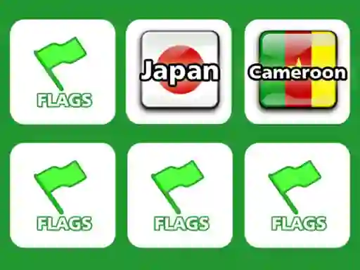 Spel Memory With Flags aanlyn