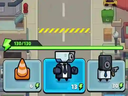 Spel Toilet fight Police vs zombie aanlyn