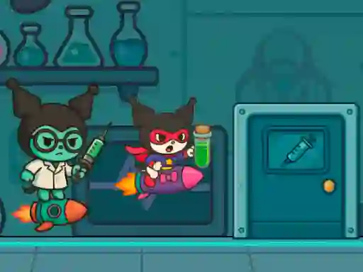 Spel Kitty Kuro Lab Escape aanlyn