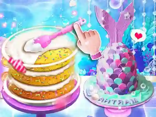 Spel Unicorn Chef Mermaid Cake aanlyn