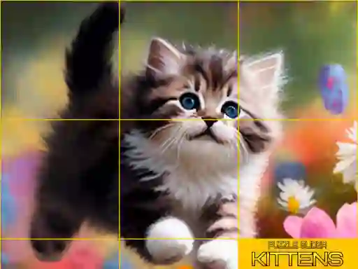 Spel Puzzle Sliding Kittens aanlyn