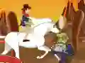 Spel Cowboy Shoot Zombies aanlyn