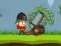Spel Cannons and Soldiers mountain offense aanlyn