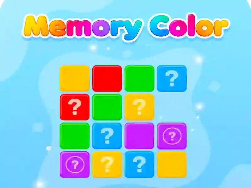 Spel Memory Color aanlyn