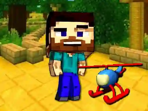 Spel Mineblock Helicopter Adventure aanlyn