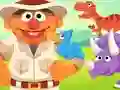 Spel 123 Sesame Street: Ernie's Dinosaur Day Care aanlyn