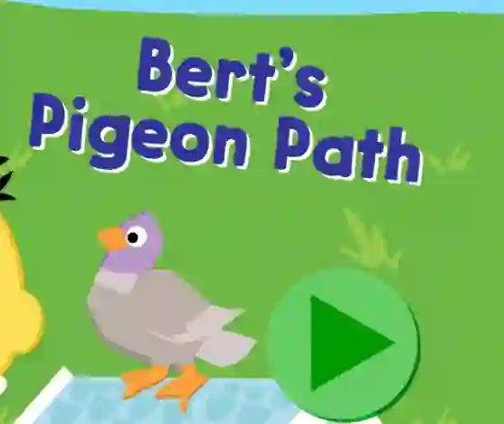 Spel 123 Sesame Street: Bert's Pigeon Path aanlyn