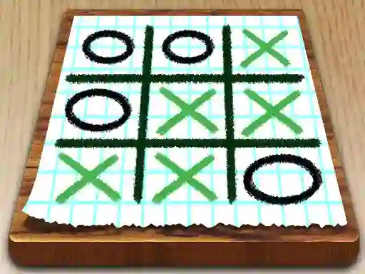 Spel Tic Tac Toe Paper Note aanlyn