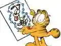 Spel Garfield connects the dots aanlyn
