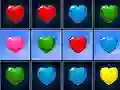 Spel Hearts Match 3 aanlyn