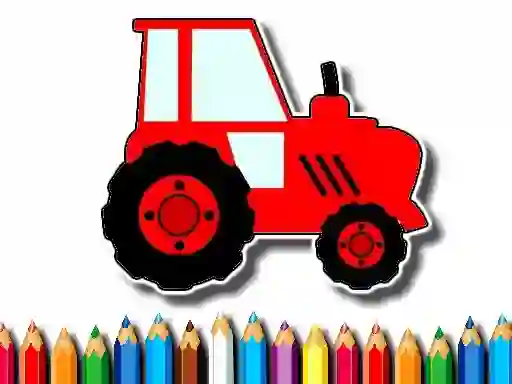 Spel Easy Kids Coloring Tractor aanlyn