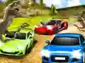 Spel Dino Car Race aanlyn