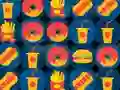 Spel Fast Food Match 3 aanlyn
