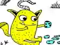 Spel Funny Monsters Puzzle aanlyn