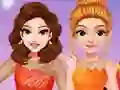 Spel Princesses Ice Skating Dress Up aanlyn
