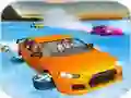 Spel Crazy Water Surfing Car Race aanlyn