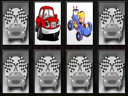 Spel Racing Cars Memory aanlyn