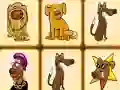 Spel Mahjong dogs aanlyn