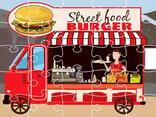 Spel Burger Trucks Jigsaw aanlyn