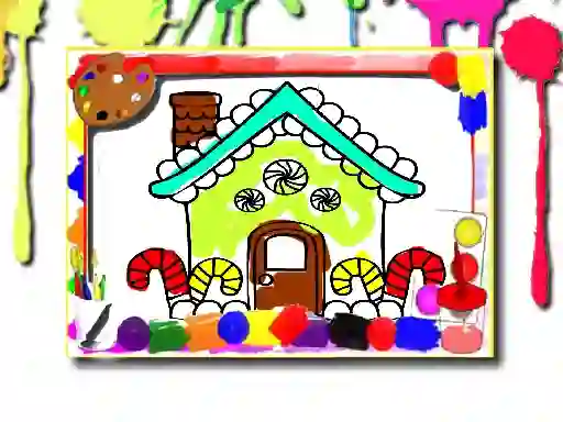 Spel House Coloring Book aanlyn