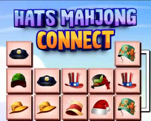 Spel Hats Mahjong Connect aanlyn