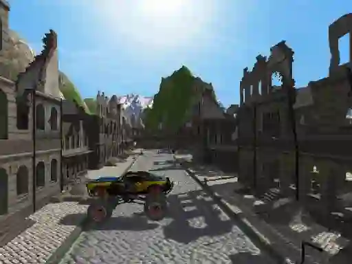 Spel Destroyed City Drive aanlyn