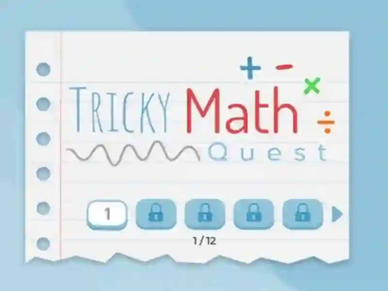 Spel Tricky Math Quest aanlyn
