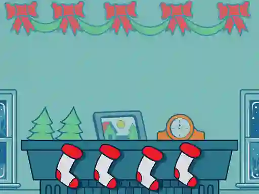 Spel Christmas Stockings Memory aanlyn