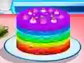 Spel Cooking Rainbow Cake aanlyn