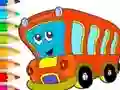 Spel Coloring Book: Bus aanlyn