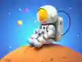 Spel Coloring Book: Spaceman Sitting aanlyn
