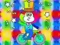 Spel Coloring Book: Monkey Rides Unicycle aanlyn