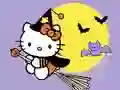 Spel Coloring Book: Kitty Halloween aanlyn