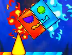 Spel Fire And Water Geometry Dash aanlyn