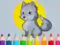 Spel Coloring Book: Wolf aanlyn