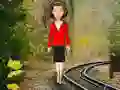 Spel Girl Escape From Railway Track aanlyn