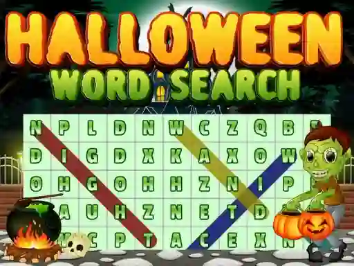 Spel Halloween Words Search aanlyn