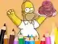 Spel Coloring Book: Simpson Doughnut aanlyn