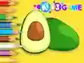 Spel Coloring Book: Avocado Fruit aanlyn