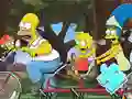 Spel Jigsaw Puzzle: Simpson Family Riding aanlyn