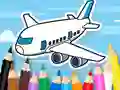Spel Coloring Book: Flying Airplane aanlyn