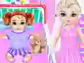 Spel Little Elsa Caring Day aanlyn
