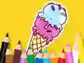 Spel Coloring Book: Cool Ice Cream aanlyn