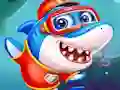 Spel Little Panda Shark Family aanlyn