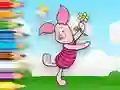 Spel Coloring Book: Piglet Holds Toy Windmill aanlyn